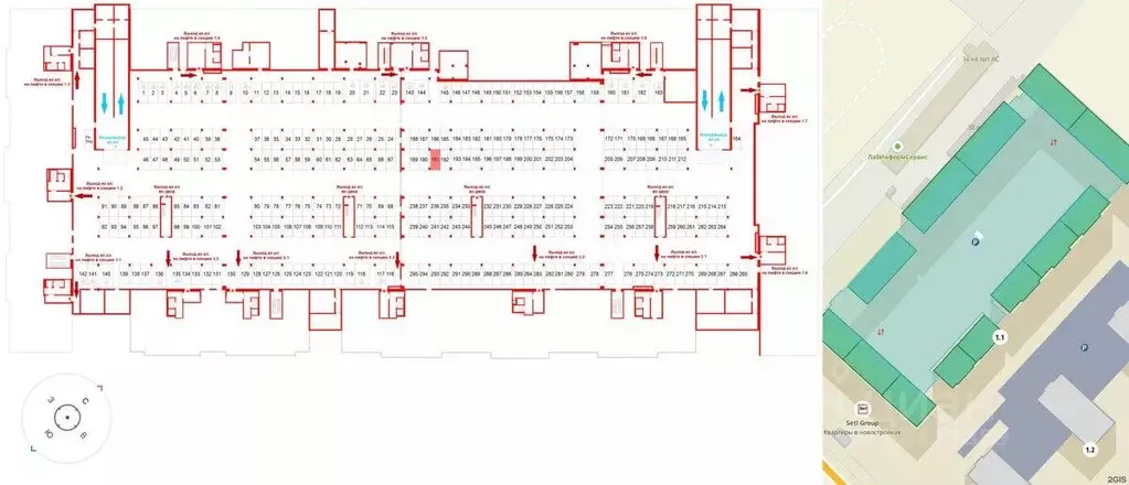 Гараж в Санкт-Петербург Октябрьская наб. (13 м) - Фото 1