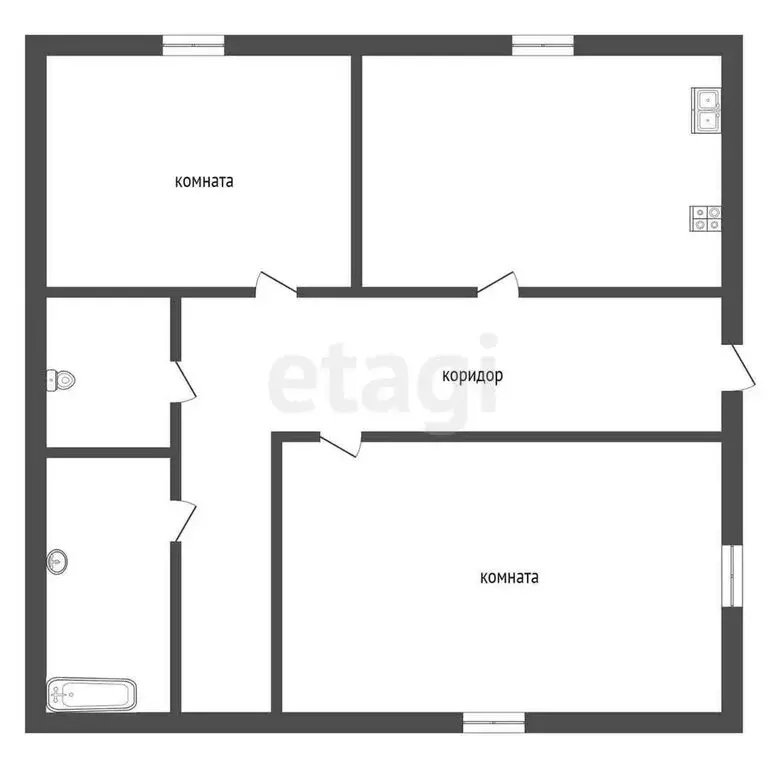 Дом в Заводоуковск, Лунная улица (82 м) - Фото 2