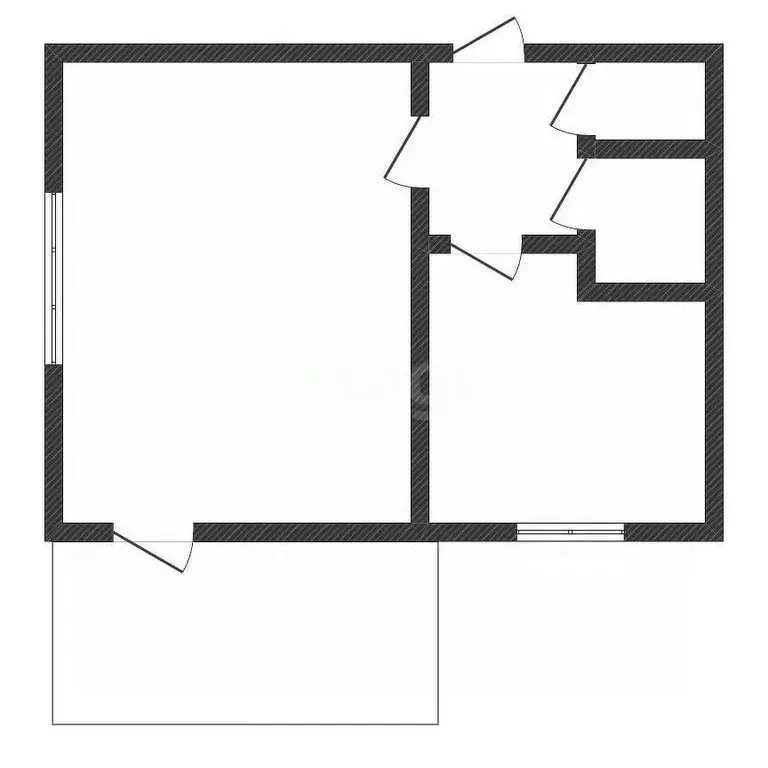 1-к кв. Нижегородская область, Балахна ул. Фрунзе, 18 (30.8 м) - Фото 2