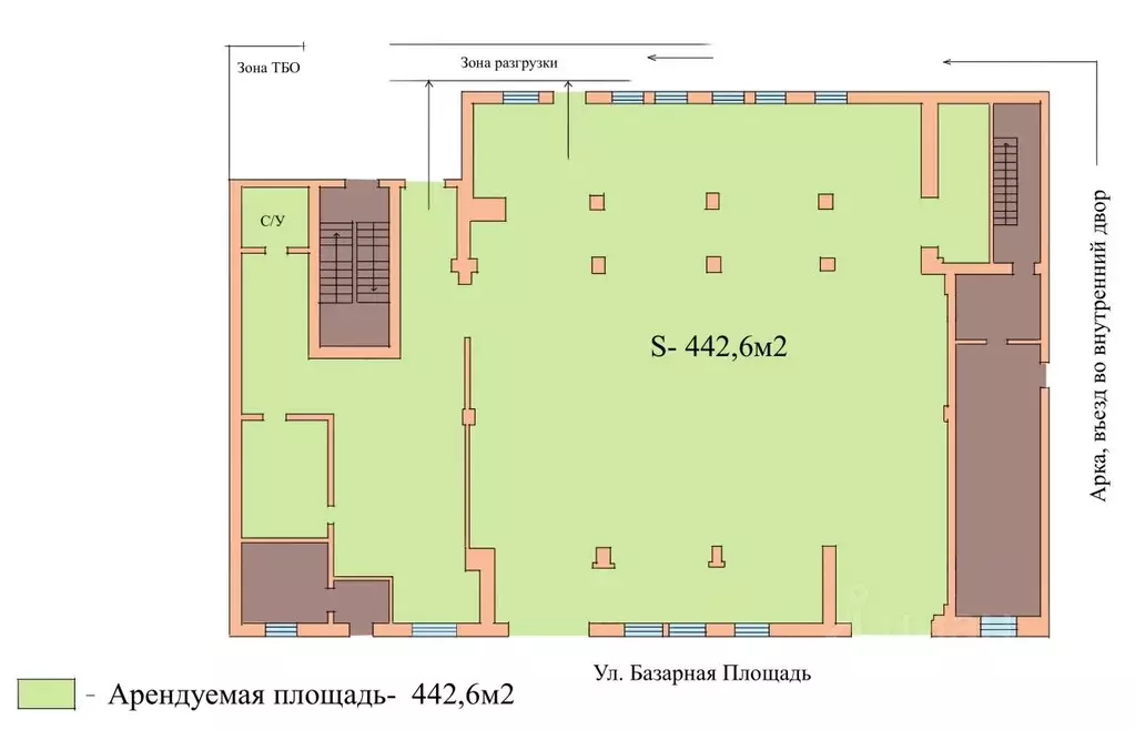 Помещение свободного назначения в Ростовская область, Ростов-на-Дону, ... - Фото 2
