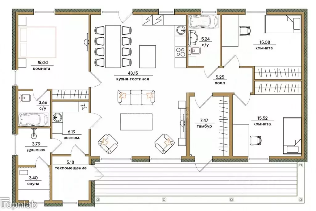 Дом в Карелия, Петрозаводск пер. Новый Сайнаволок (163 м) - Фото 1