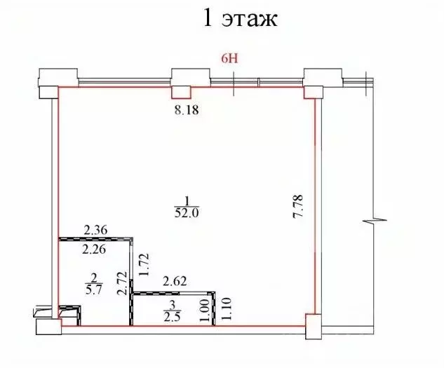 Торговая площадь в Москва Мичуринский просп., 56 (60 м) - Фото 2