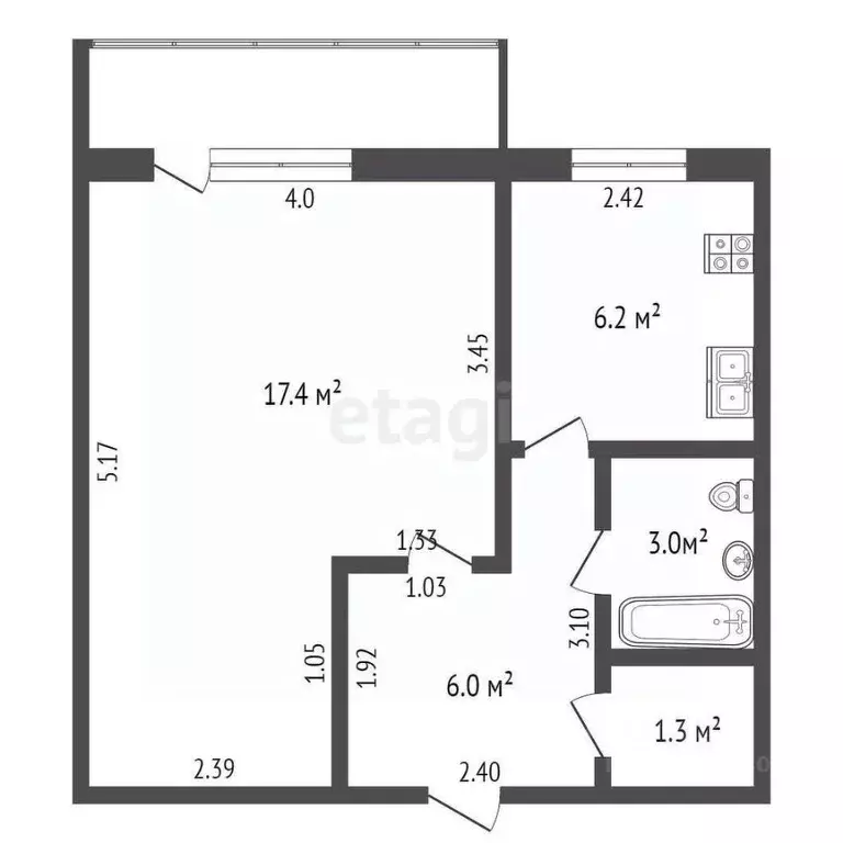 1-к кв. Крым, Советский пгт ул. Степная, 1 (37.3 м) - Фото 2