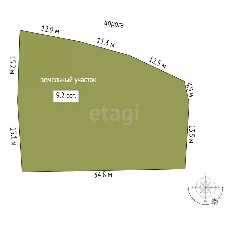 Участок в Юго-Камский, Малая Мостовая улица (7.5 м) - Фото 0