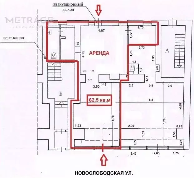 Офис в Москва Новослободская ул., 10С1 (63 м) - Фото 1