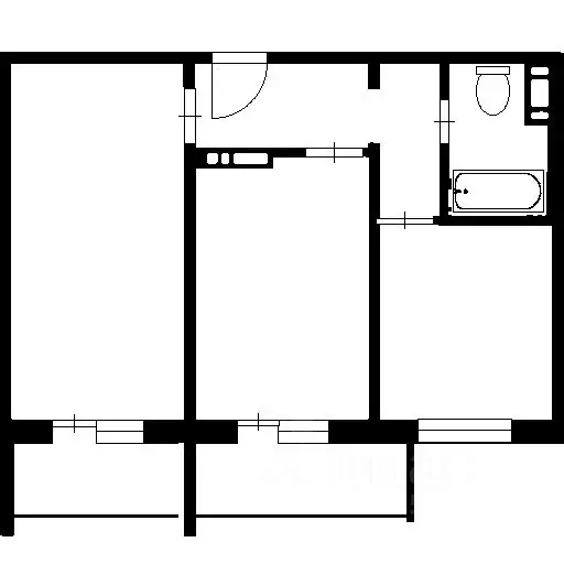 2-к кв. Челябинская область, Челябинск ул. Маршала Чуйкова, 25А (51.56 ... - Фото 2