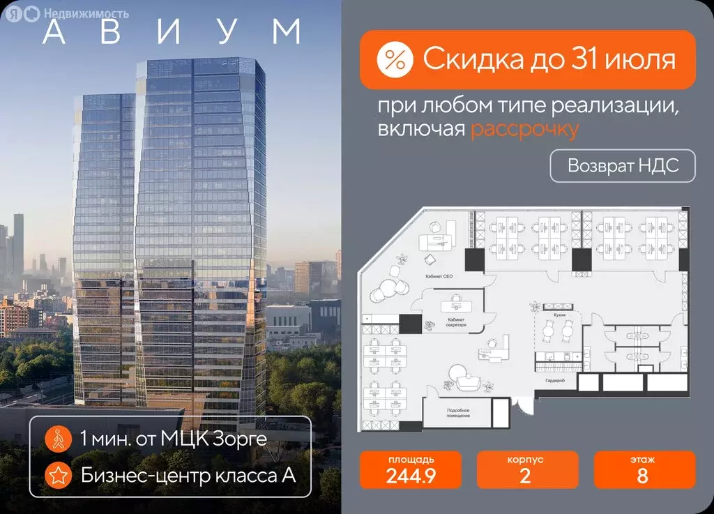 Офис (244.9 м) - Фото 1
