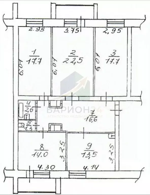 4-к кв. Калужская область, Балабаново г. Боровский муниципальный ... - Фото 2