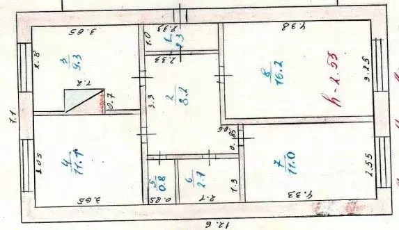 3-к кв. Томская область, с. Бакчар ул. 79-й Гвардейской дивизии, 10 ... - Фото 2