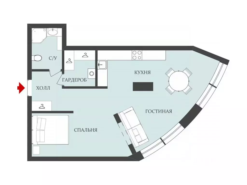 2-к кв. Волгоградская область, Волгоград ул. Пархоменко, 2 (63.0 м) - Фото 2