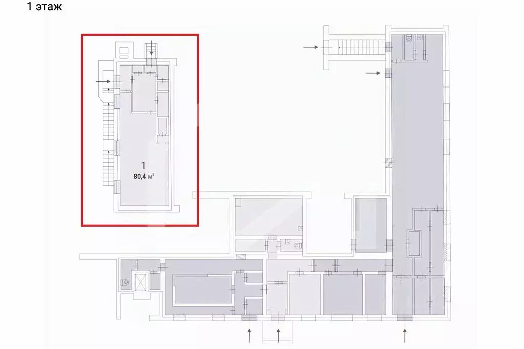 Торговая площадь в Москва Большая Грузинская ул., 12 (80 м) - Фото 1