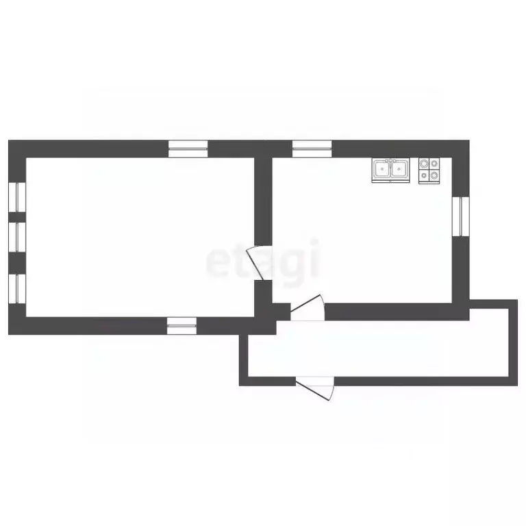 Дом в Башкортостан, Бирск ул. Мира (34 м) - Фото 2