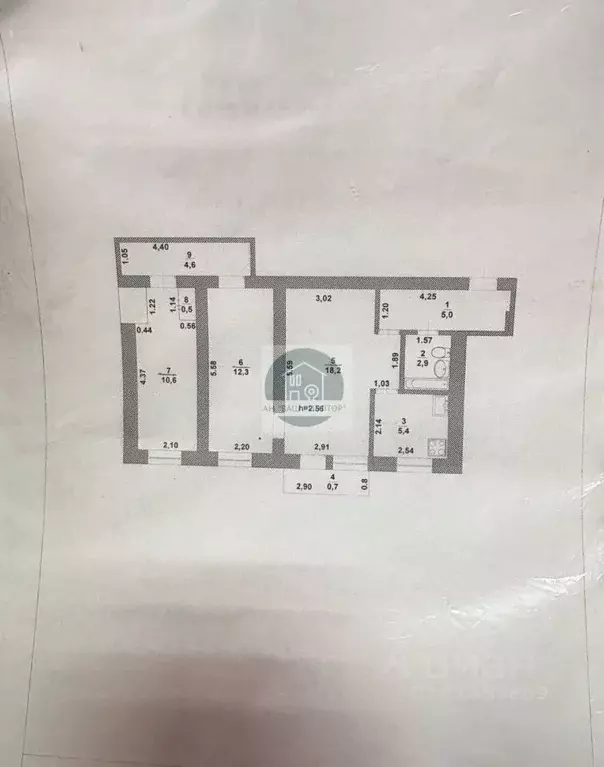 3-к кв. Саратовская область, Вольск ул. Степана Разина, 178 (59.5 м) - Фото 2