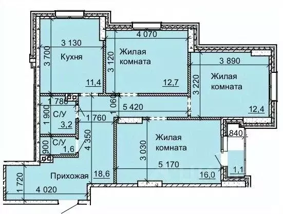 3-к кв. Новосибирская область, Новосибирск Юбилейный мкр, ул. ... - Фото 0