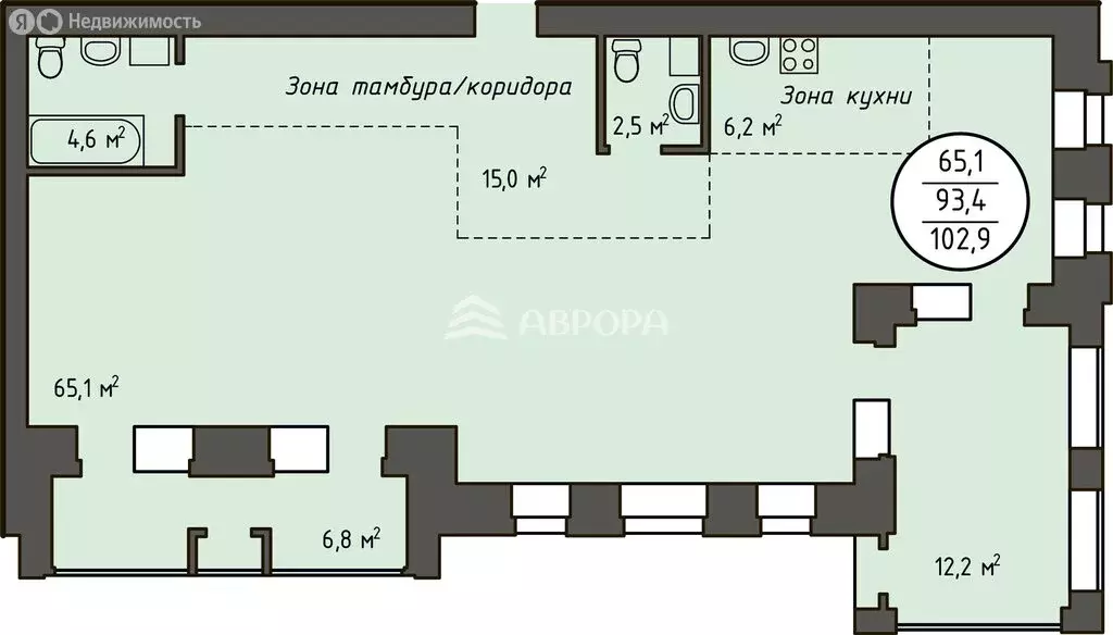 3-комнатная квартира: Благовещенск, улица Чайковского, 126 (103 м) - Фото 1