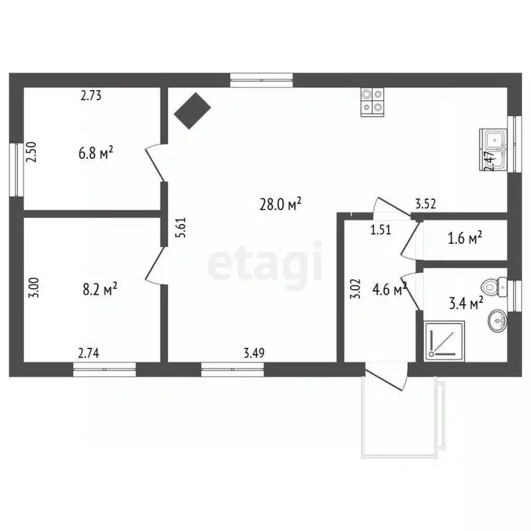 Дом в Псковская область, Псков Ратная ул., 36 (56 м) - Фото 2