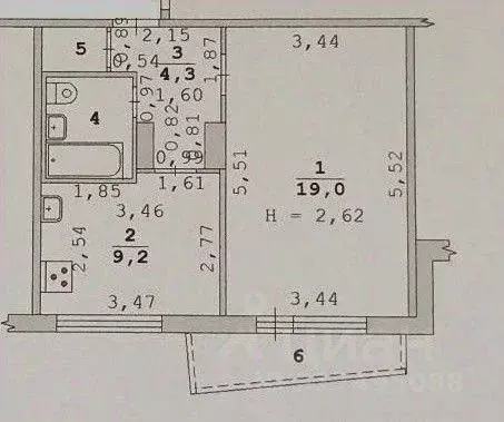 Квартира, 1 комната, 37 м - Фото 0