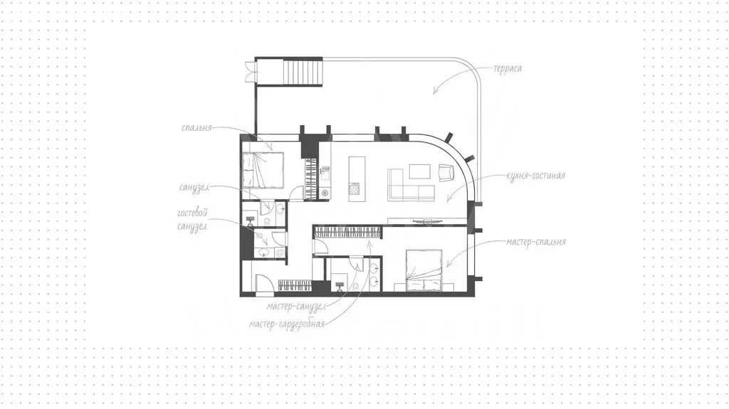 2-комнатная квартира: Москва, улица Братьев Фонченко, 1к7 (102.6 м) - Фото 1