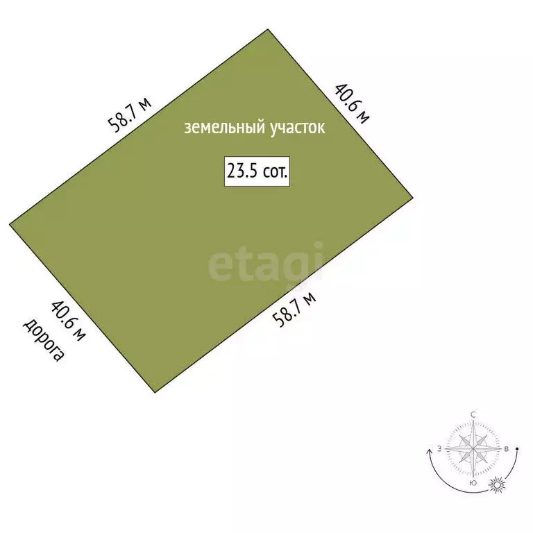 Участок в Нерчинск, Мостовая улица (23.5 м) - Фото 1