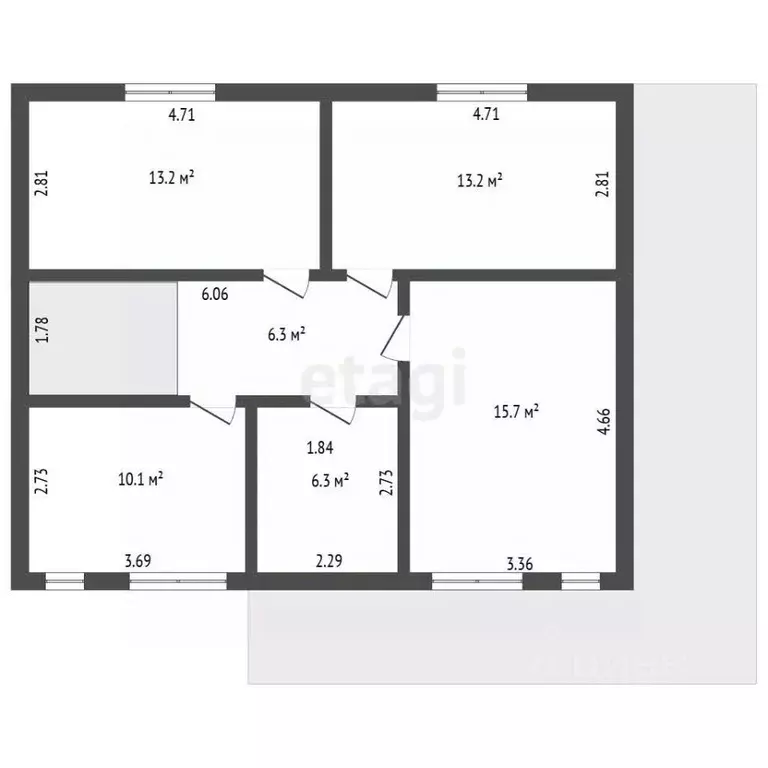 Дом в Ленинградская область, Гатчинский муниципальный округ, Графская ... - Фото 2