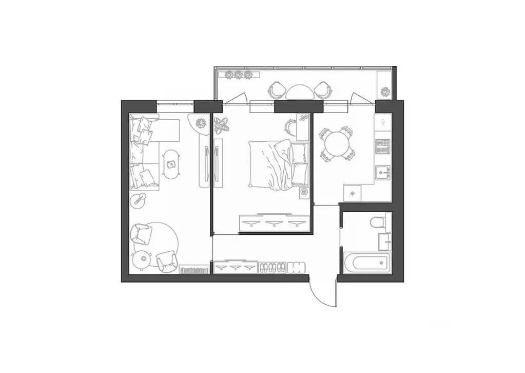 2-к кв. Волгоградская область, Волгоград Квартал жилой комплекс (52.11 ... - Фото 1