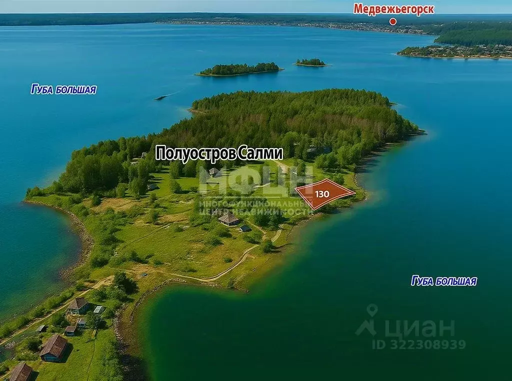 Дом в Карелия, Медвежьегорский муниципальный округ, д. Салмагуба  (39 ... - Фото 1