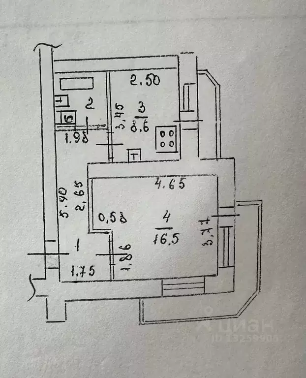 1-к кв. Липецкая область, Липецк просп. Победы, 116 (37.7 м) - Фото 2