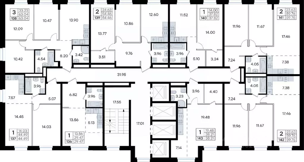 1-к кв. Приморский край, Владивосток ул. Тухачевского, 80 (37.82 м) - Фото 2