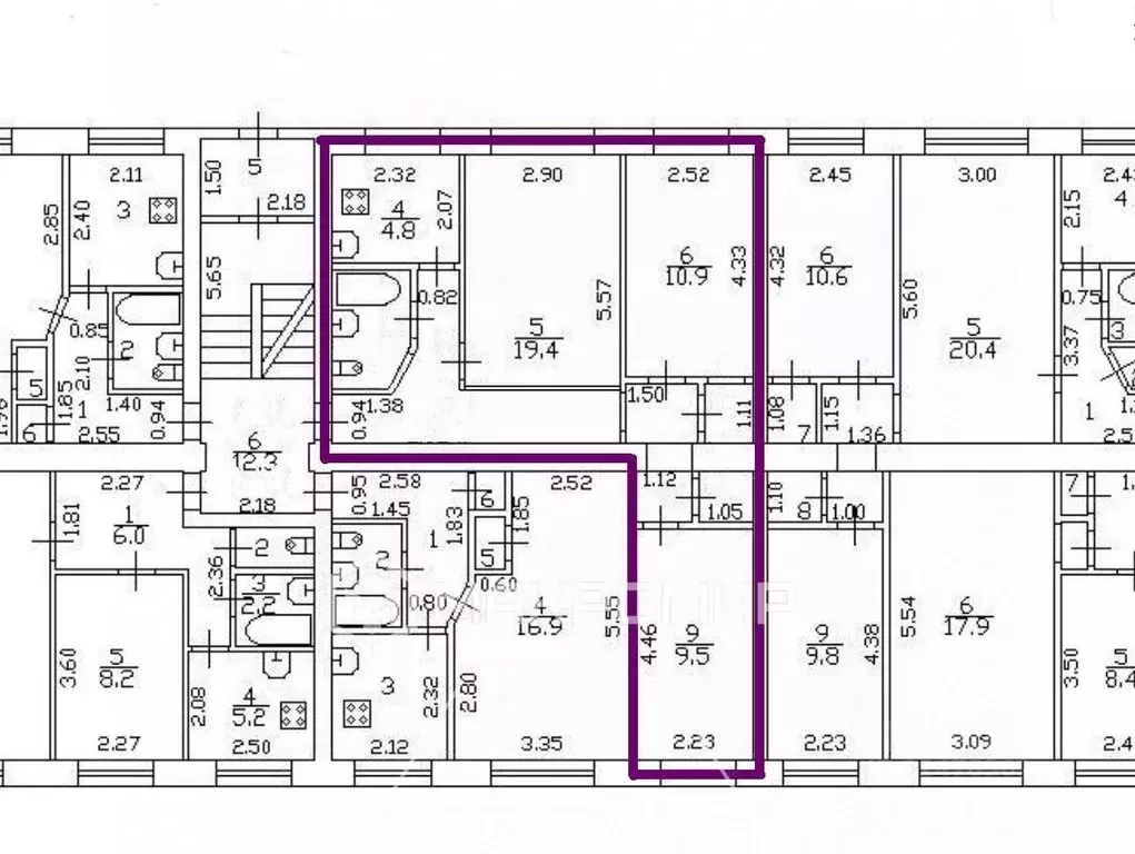 3-к кв. Санкт-Петербург, Санкт-Петербург, Пушкин Ленинградская ул., 33 ... - Фото 2