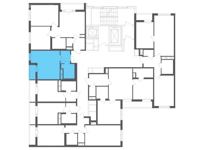 Квартира-студия: посёлок Шушары, Старорусский проспект, 3к1 (26.7 м) - Фото 2