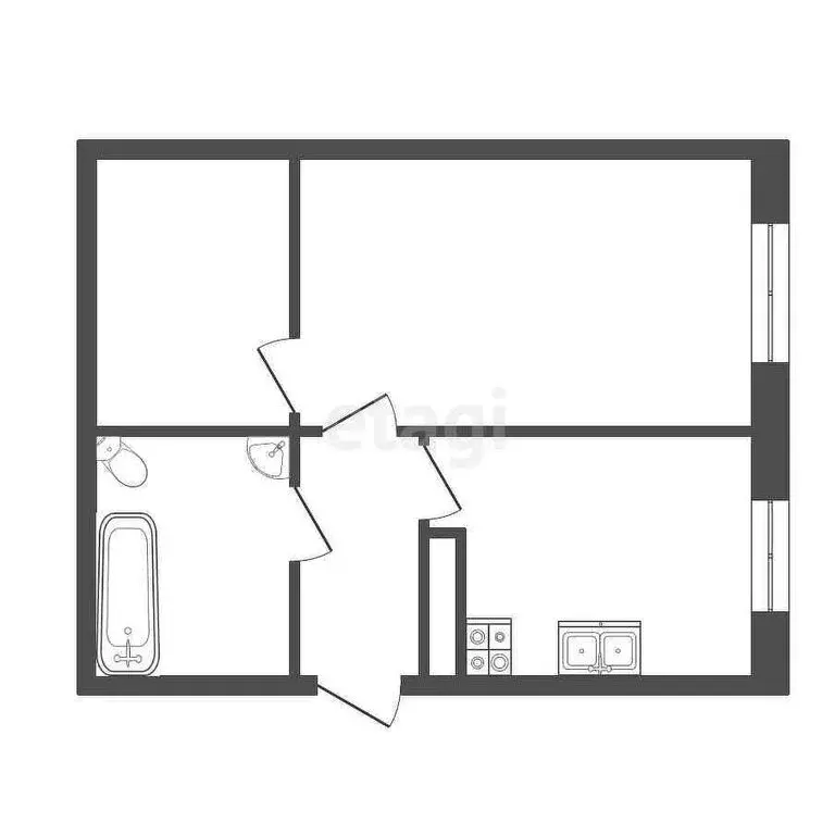 1-комнатная квартира: Ирбит, Советская улица, 103 (39.6 м) - Фото 1