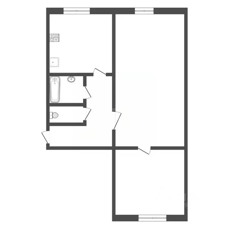 2-к кв. Тульская область, Узловая ул. Завенягина, 26 (44.4 м) - Фото 1