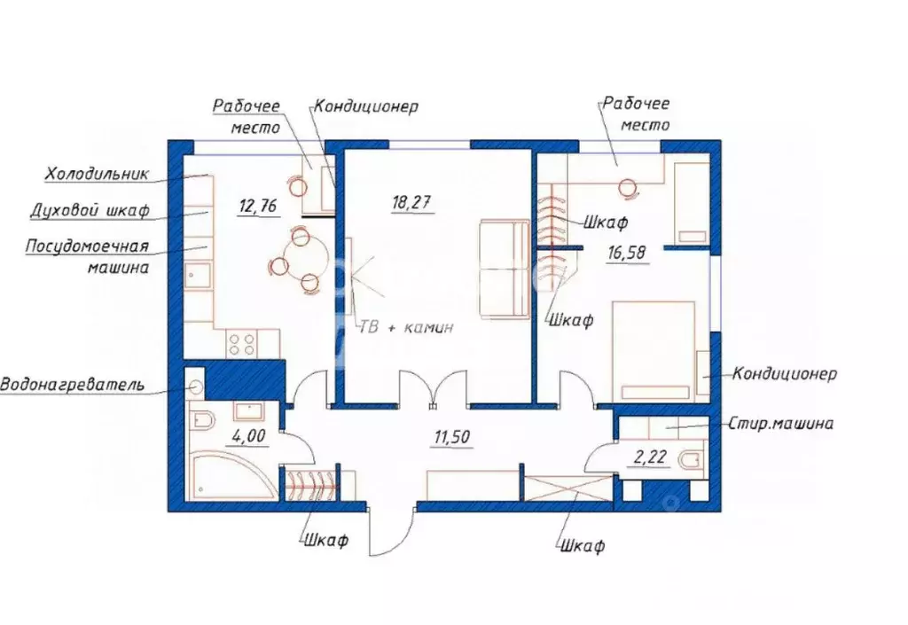 2-к кв. Омская область, Омск ул. Красный Путь, 143к5 (63.2 м) - Фото 2