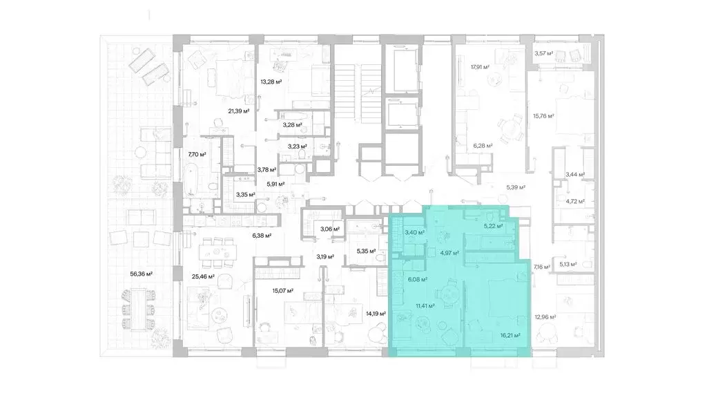 1-комнатная квартира: Ликино, ЖК Мыс (47.29 м) - Фото 1