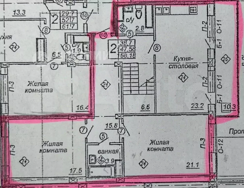 3-к кв. Чувашия, Чебоксары ул. Сергия Радонежского, 11 (122.06 м) - Фото 1