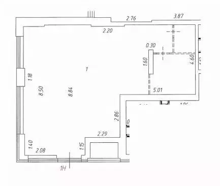 Помещение свободного назначения в Москва ул. Крузенштерна, 7 (75 м) - Фото 1