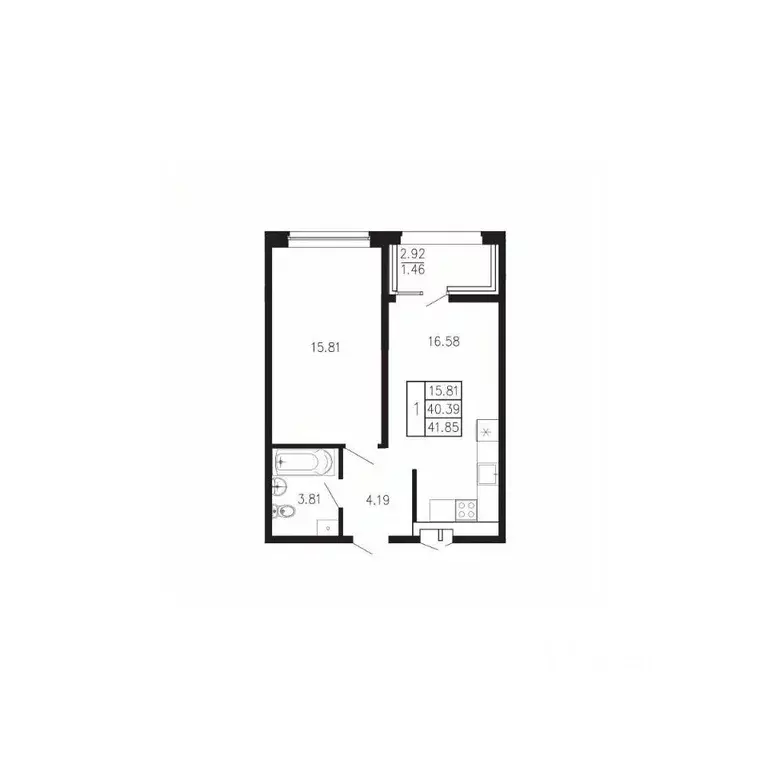 1-к кв. Крым, Феодосия муниципальный округ, Приморский пгт Просторы ... - Фото 1