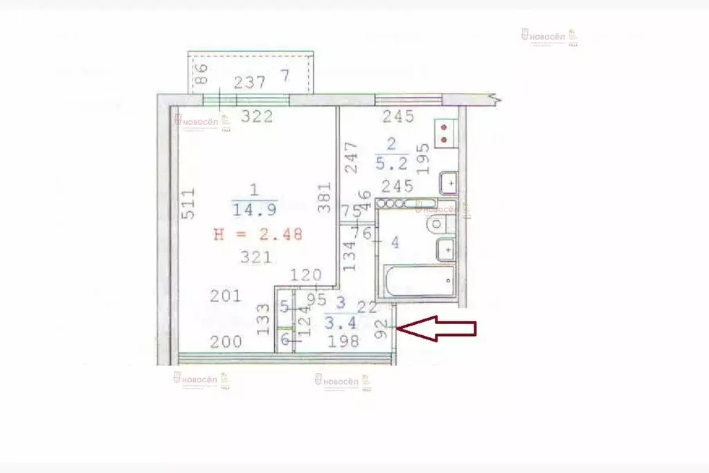 1-комнатная квартира: Екатеринбург, Авиационная улица, 61к3 (26.8 м) - Фото 0