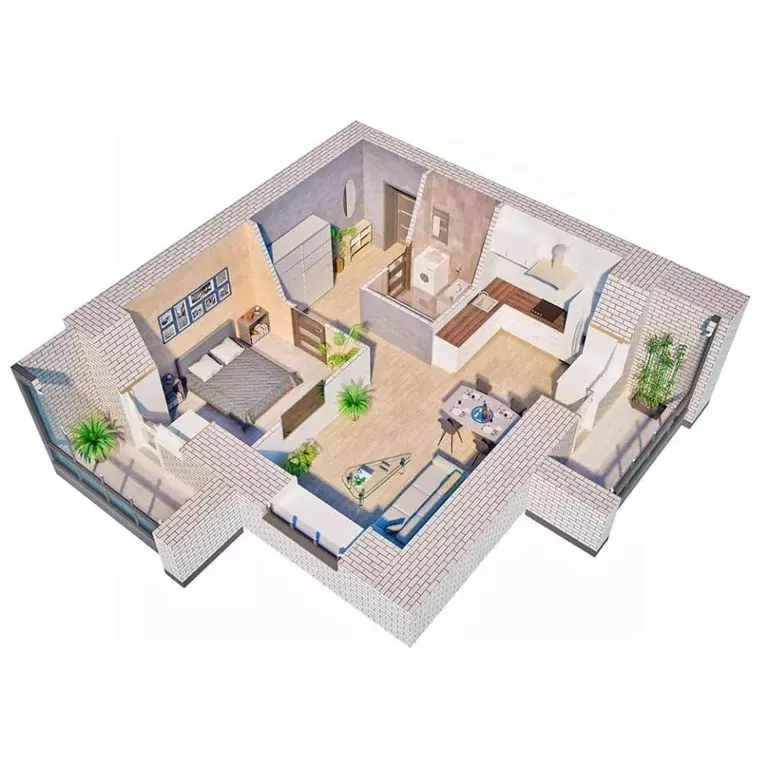 2-к кв. Амурская область, Благовещенск 187-й кв-л,  (51.5 м) - Фото 1