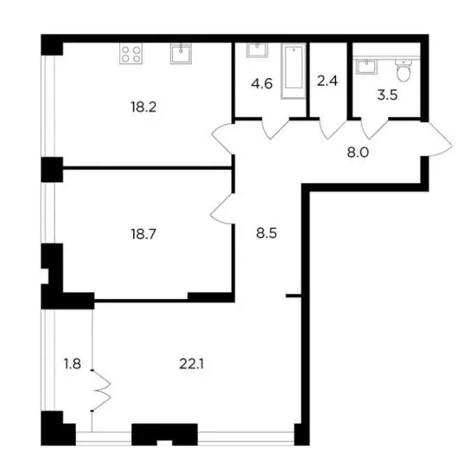 Продаётся 3-к квартира, 88 м - Фото 1