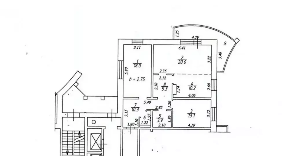3-к кв. Иркутская область, Иркутск ул. Джамбула, 30/1 (94.9 м) - Фото 1