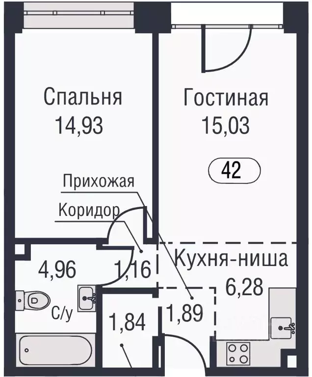 2-к кв. Москва ул. Академика Челомея, 1А (47.6 м) - Фото 0