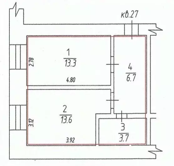 1-к кв. Владимирская область, Владимир ул. Диктора Левитана, 26 (37.3 ... - Фото 2