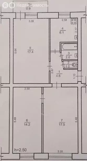 3-комнатная квартира: Евпатория, улица имени 60-летия Октября, 26 ... - Фото 2