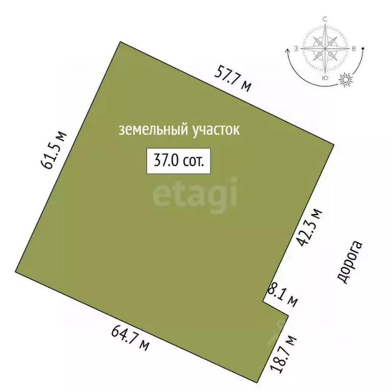 Участок в Ямало-Ненецкий АО, Новый Уренгой ул. Бамовская (36.0 сот.) - Фото 1