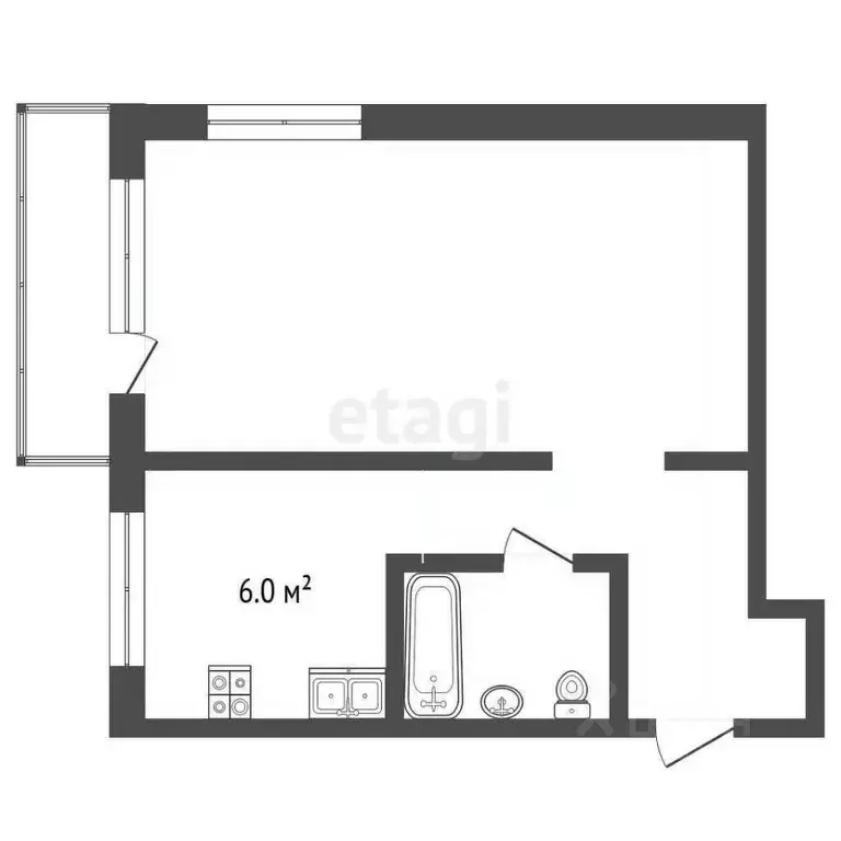 1-к кв. Тюменская область, Тюменский муниципальный округ, с. Червишево ... - Фото 2