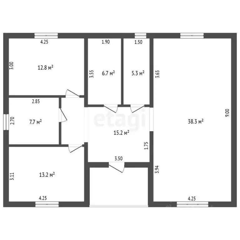 Дом в Омская область, Омск ул. 9-я Семейная (100 м) - Фото 1