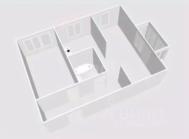 2-к кв. Сахалинская область, Холмск Школьная ул., 60А (41.5 м) - Фото 2