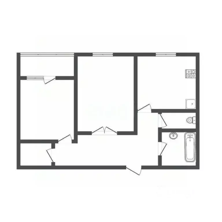 2-к кв. Тульская область, Богородицк ул. Юности, 3 (44.3 м) - Фото 2