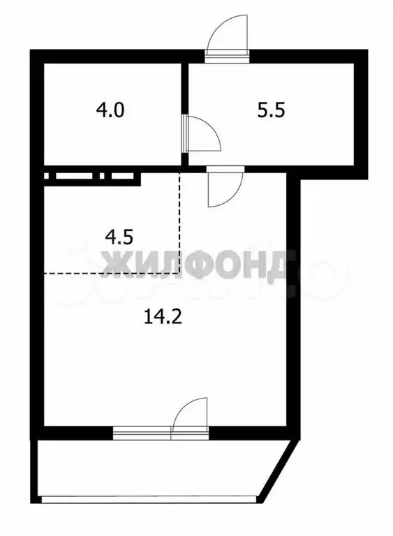 Квартира-студия, 27,8 м, 19/23 эт. - Фото 0